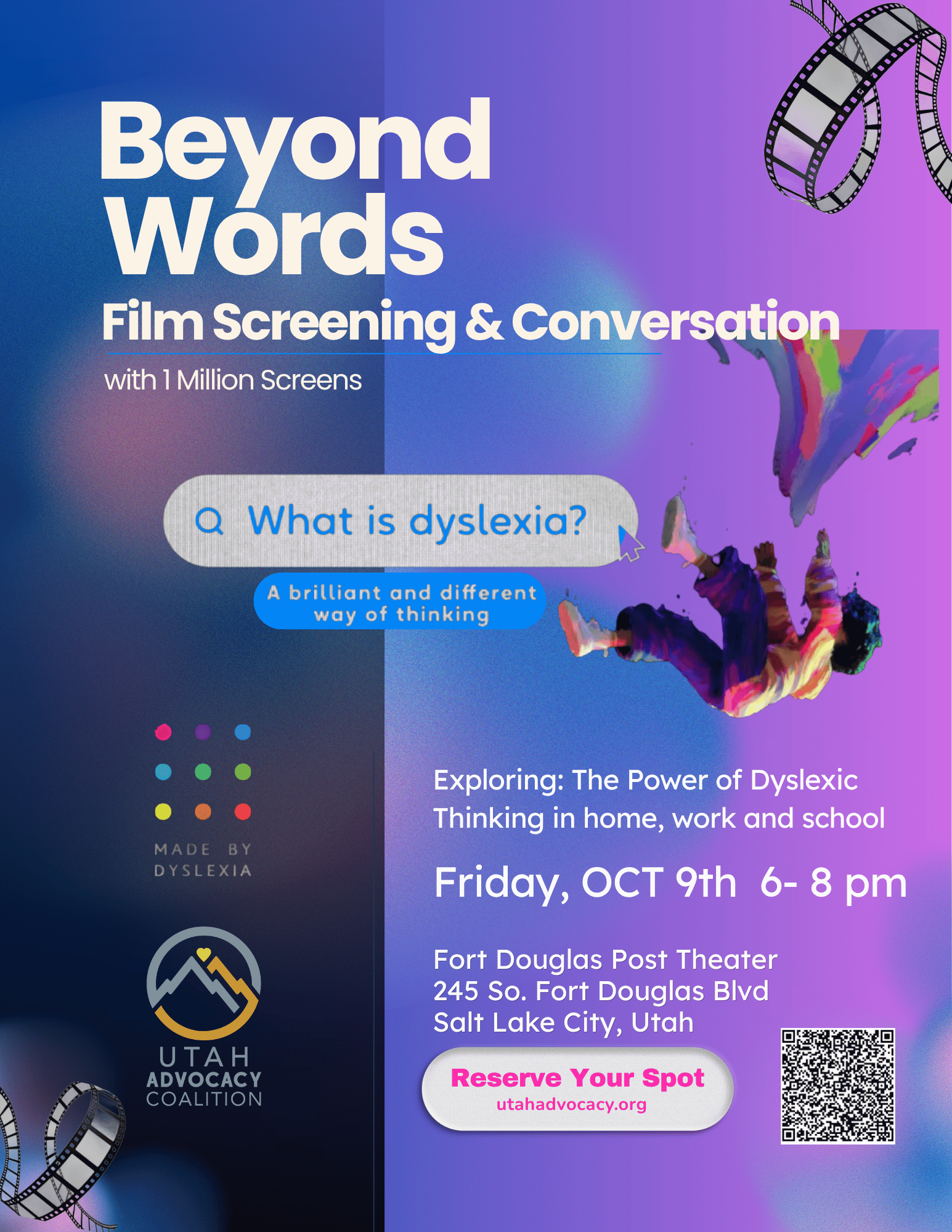 dyslexia film screening of beyond words movie
