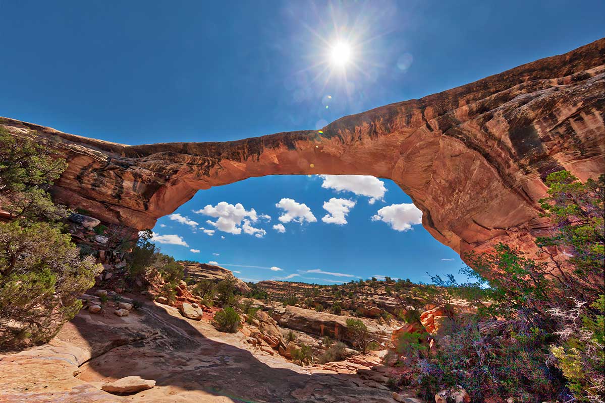 Owachomo Natural Bridge at Natural Bridges National Monument in Utah